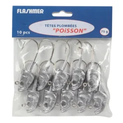 FLASHMER TETE PLOMBEE POISSON> Leurres Souples Mer·Leurres Souples Mer Flashmer