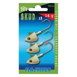 FLASHMER TETE PLOMBEE SKUD> Leurres Souples Mer·Leurres Souples Mer Flashmer