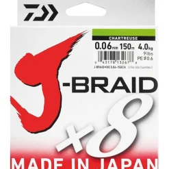 DAIWA TRESSE JBRAID 8B JAUNE 150M> Fils Et Tresses Carnassiers·Tresses Carnassiers