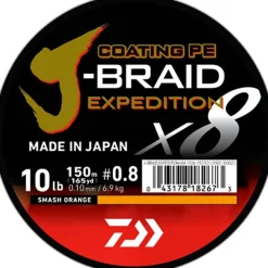 DAIWA TRESSE JBRAID EXP ORANGE 150M> Fils Et Tresses Carnassiers·Tresses Carnassiers