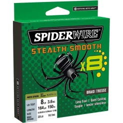 SPIDERWIRE TRESSE SMOOTH 8 150M VERTE> Fils Et Tresses Carnassiers·Tresses Carnassiers