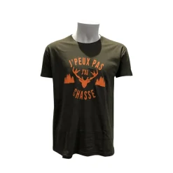 BARTAVEL TSHIRT JPEUX PAS JAI CHAS KAKI ORA>Homme T-Shirts De Chasse·T-Shirts À Manches Courtes