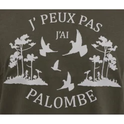 BARTAVEL TSHIRT JPEUX PAS JAI PALOMBE KAKI>Homme T-Shirts De Chasse·T-Shirts À Manches Courtes