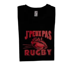BARTAVEL TSHIRT J'PEUX PAS J'AI RUGBY NOIR>Homme T-Shirts·T-Shirts À Manches Courtes