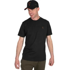 FOX T-SHIRT NOIR ORANGE> Vêtements Pêche De La Carpe·Vêtements Fox