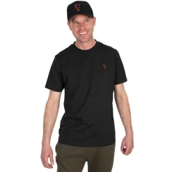 FOX T-SHIRT NOIR ORANGE> Vêtements Pêche De La Carpe·Vêtements Fox