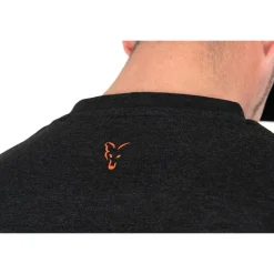 FOX T-SHIRT NOIR ORANGE><noscript><img width=