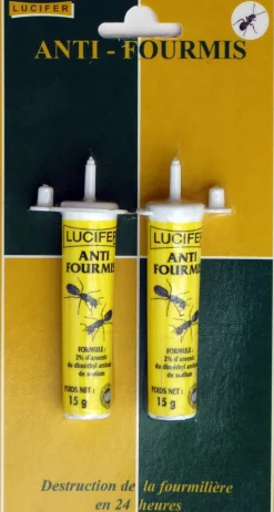 LUCIFER TUBES ANTI FOURMIS 2X15G> Lutte Contre Les Insectes·Pièges Contre Les Fourmis