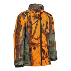 PERCUSSION VESTE ENFANT GHOST CAMO BLAZE>Enfant Vêtements De Chasse Pour Enfants·Vestes De Chasse Epi Orange Fluo Enfant