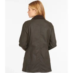 BARBOUR VESTE FEMME HUILEE BEADNEL OLIVE>Femme Vêtements Barbour·Vestes Huilées Barbour Femme