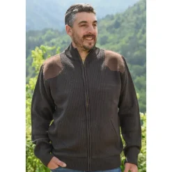WINCHESTER VESTE TRICOT POLAIRE MARRON>Homme Vestes & Manteaux De Chasse·Vestes Polaires