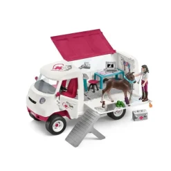 SCHLEICH VÉTÉRINAIRE MOBILE AVEC POULAIN HANOVRIEN>Enfant Jeux Et Jouets·Jeux Et Jouets Équitation